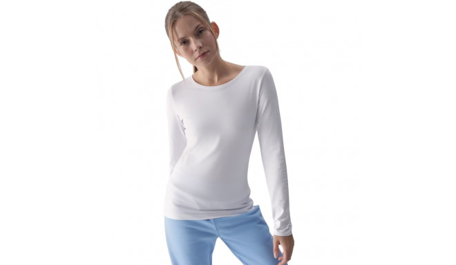 Koszulka damska Longsleeve 4F F376 biała 4FWMM00TLONF376 10S L