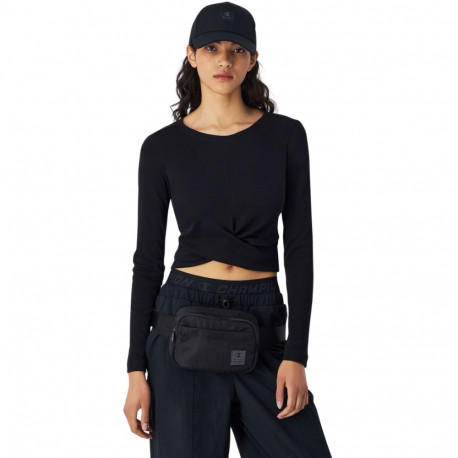 Koszulka damska Champion Crewneck Croptop czarna 117435 KK001 L