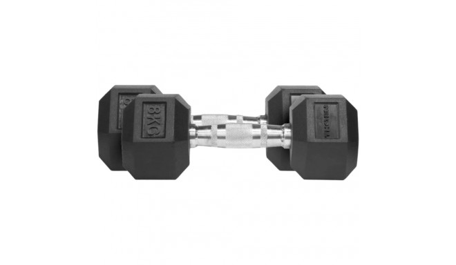 Hantle Thorn Fit Hex Rubber Dumbbell 8,0 kg x 2 szt.