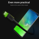 Green Cell KABGC13 USB kaabel USB 2.0 2 m USB A USB C Must