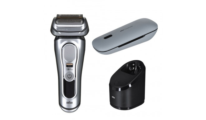 Braun Series 9 Pro 9477CC men's shaver Foil shaver Trimmer Black, Silver