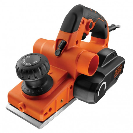 Black & Decker KW750K-QS must, oranž elektriline käsihöövel 16000 RPM 750 W