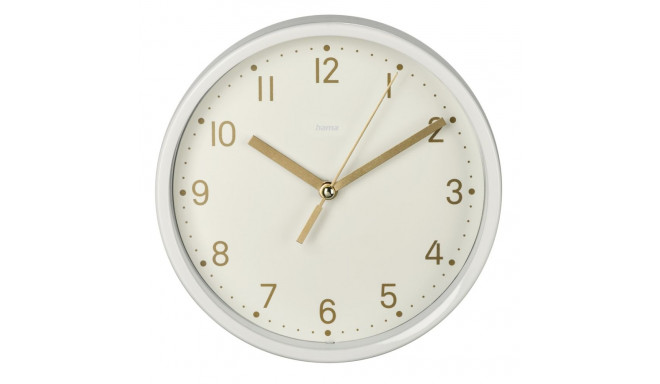 Hama 00186302 Golden Desk Clock Quiet White