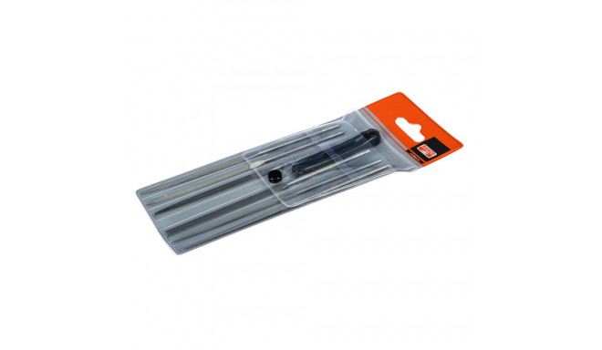 Needle file set 160mm 6 pcs second cut