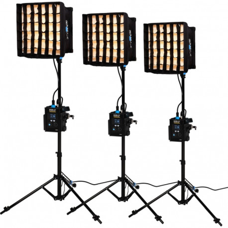Nanlite LED-paneel PavoSlim 60B 3-valgusti komplekt statiiviga
