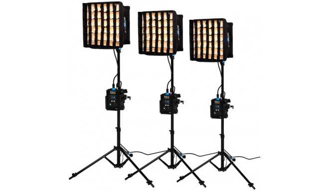 Nanlite LED-paneel PavoSlim 60B 3-valgusti komplekt statiiviga