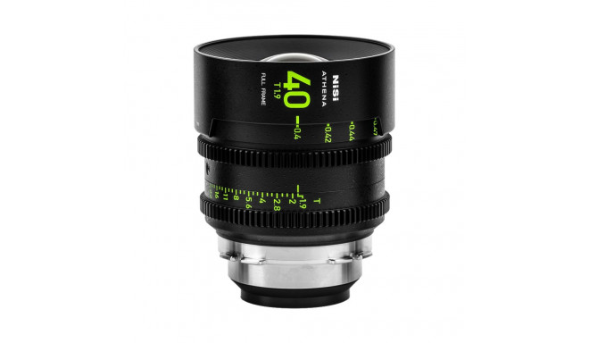 NiSi Cine Lens Athena Prime 40mm T1.9 E-Mount (Without Drop-in Filter)