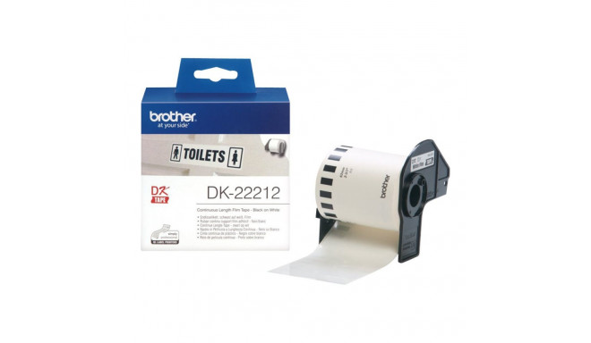 BROTHER DK22212 Endlosetiketten Film white for QL550 QL500 62mmx15.24m