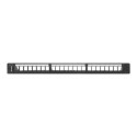 LANBERG PPKS-1124-B Lanberg keystone Patch Panel 19 with organizer, 24 port  1U, black