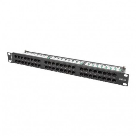LANBERG PPU5-1048-B Lanberg Patch Panel 48 port 1U, cat. 5e, black
