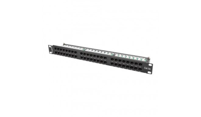 LANBERG PPU5-1048-B Lanberg Patch Panel 48 port 1U, cat. 5e, black