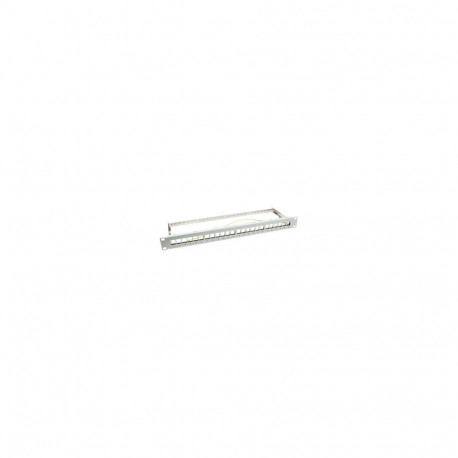 LOGILINK NK4041 LOGILINK- Keystone Panel for 24 Keystone Jacks / Coupler, shielded, grey