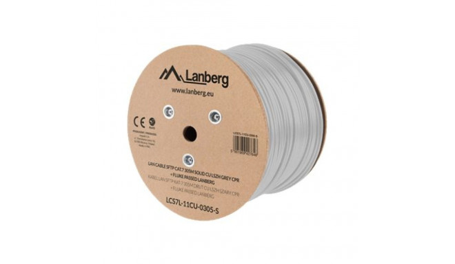 LANBERG LAN cable SFTP cat.7 305m solid CU LSZH grey CPR fluke passed