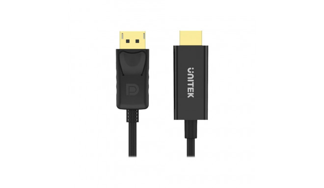 Unitek kaabel DisplayPort - HDMI 1.8m