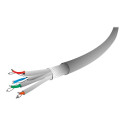 GEMBIRD PP6A-LSZHCU-Y-0.25M Gembird patchkaabel RJ45, cat. 6A, SFTP, LSZH, 0.25m, kollane