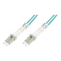 DIGITUS Fiber Optic Patch Cord LC to LC Multimode OM4 - 3m Duplex color RAL4003 Length 3m