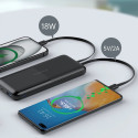 Powerbank Choetech B654 10000mAh 22.5W USB-A / USB-C / micro USB z wbudowanym kablem USB-C / Lightni