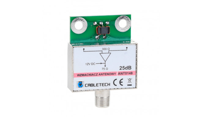 Wzmacniacz antenowy ekranowany 25dB Cabletech