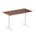 Adjustable Height Table Up Up Bjorn White, Table top L Dark Walnut