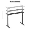 Adjustable Height Table Up Up Bjorn Black, Table top L Black