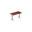 Adjustable Height Table Up Up Thor Gray, Table top L Dark Walnut