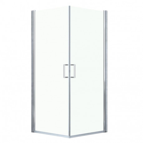 dušinurk ruudukujuline K262C-C 90x90 kroom