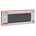 HI-GENIC Antibacterial Keyboard, black - NC Layout