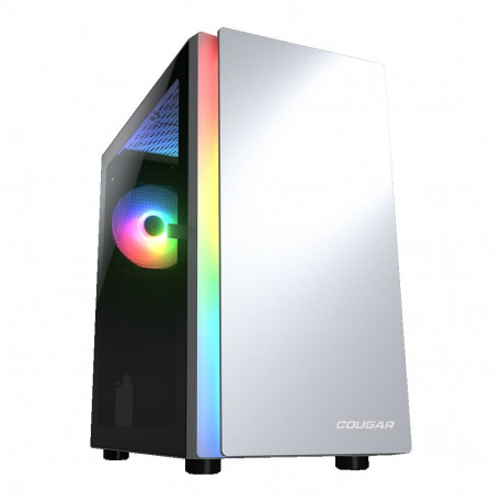 COUGAR PURITY RGB PC Case, Mini Tower, White