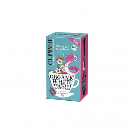 Orgaaniline valge tee CUPPER vaarika 34g
