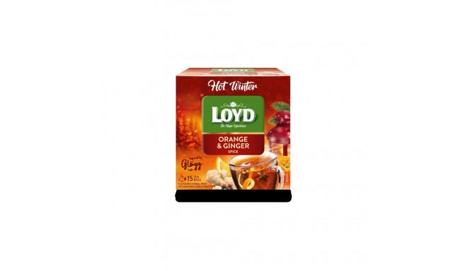 LOYD Puuviljamaitseline tee ,Hot Winter, apelsini ja ingveri , 15 x 3 g