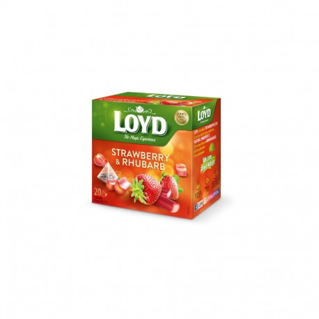 Tee LOYD maasika- ja rabarberimaitseline 20 x 2g