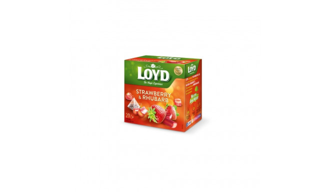 Tee LOYD maasika- ja rabarberimaitseline 20 x 2g