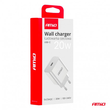 Laadija 1*USB-C 20W 230V kiirl