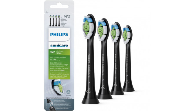 "Philips Zahnbürste Zubehör Sonicare Optimal White - schwarz - 4er"