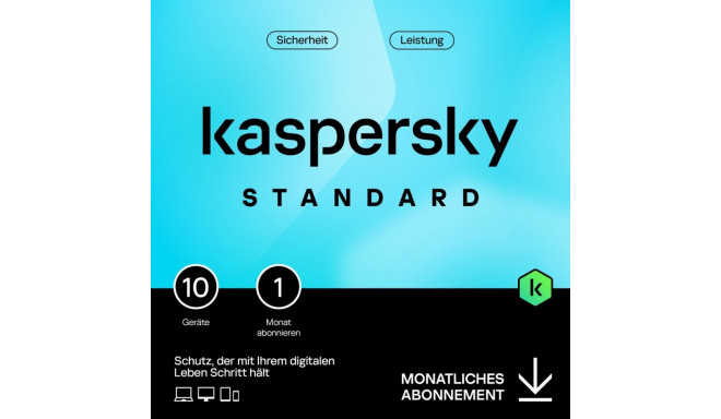 "Kaspersky Standard - 10 Device, 1 Month - Subscription (ABO) - ESD-DownloadESD"