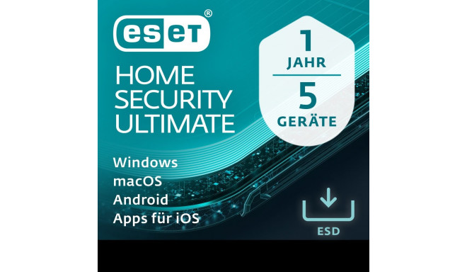 "ESET Home Security Ultimate - 5 User, 1 Year - ESD-DownloadESD"