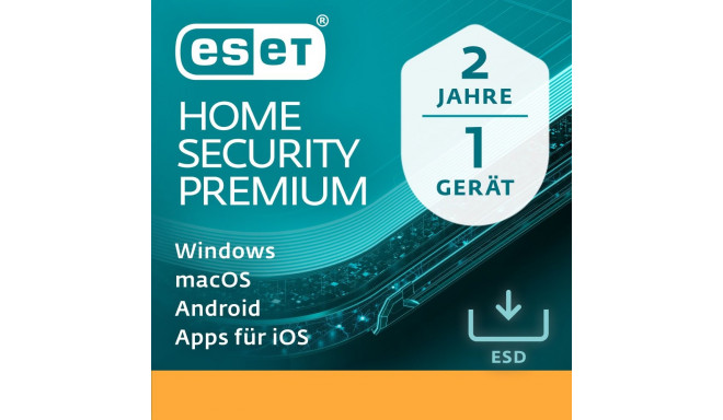 "ESET Home Security Premium - 1 User, 2 Years - ESD-DownloadESD"