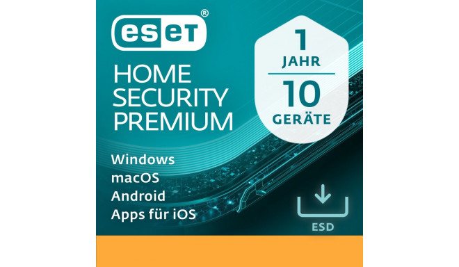 "ESET Home Security Premium - 10 User, 1 Year - ESD-DownloadESD"