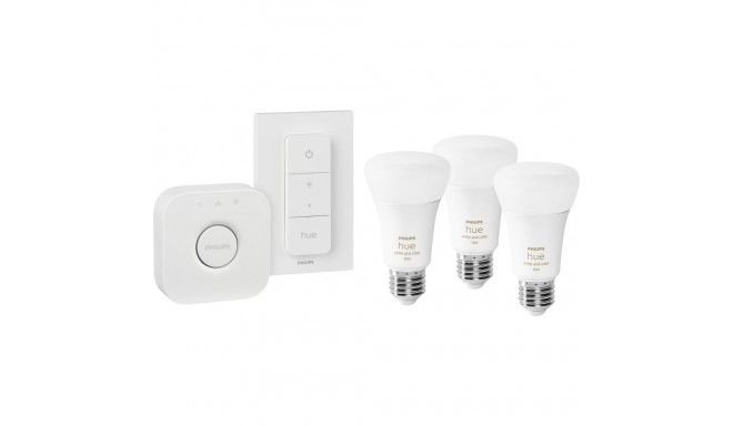 Philips Hue sild + 3x E27 9W RGBW + lüliti