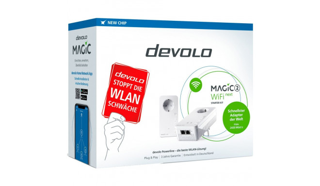 devolo Magic 2 WiFi next Starter Kit, Powerline (2 adapters)