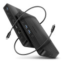 Axagon HMC-U4 laptop dock/port replicator Wired USB4 Black