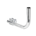 Extralink Right balcony handle B300 with u-bolts M8, steel, galvanized