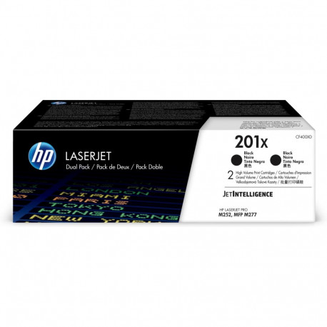 Tooner HP CF400XD 201X Black suuremahuline topeltpakk 2x2800lk Color LaserJet M277dn/M277dw, Color L
