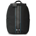 BMW Backpack BMBP15COMPVSKL 16" Black Nylon Blue Stripe