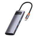 Baseus Metal Gleam Series Hub 5in1 / USB-C - 3x USB 3.0 / HDMI / USB-C PD