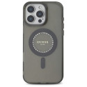 Guess GUHMP16LPFTDTEK iPhone 16 Pro 6.3" must/must kõvakorpus IML Rhinestones MagSafe