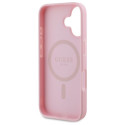 Guess GUHMP16SPGPYSP iPhone 16 6.1" roosa kõvakorpus Peony Script MagSafe