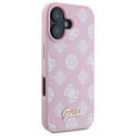 Guess GUHMP16SPGPYSP iPhone 16 6.1" roosa kõvakorpus Peony Script MagSafe