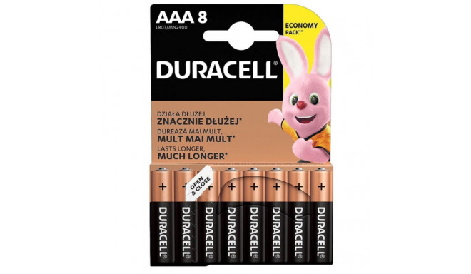 DURACELL Basic MN2400 AAA BL8 | Duracell