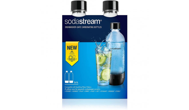 SodaStream Tritan Bottle 1L black Twinpack